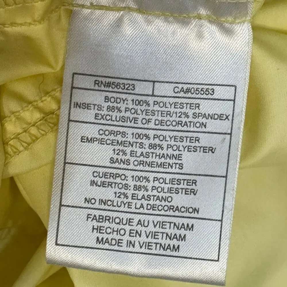 Nike Windbreaker Jacket WMNS S Yellow Full Zip, Reflective Sleeves, Lightweight